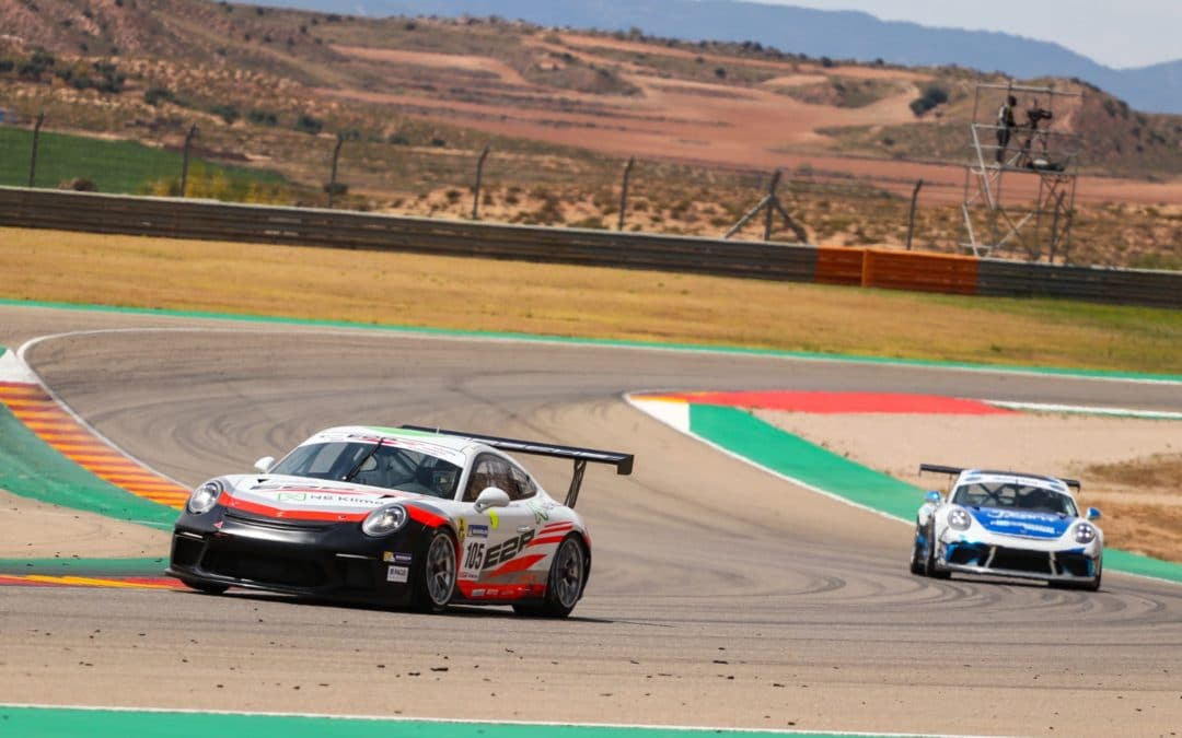 Porsche domina el GT-CER en Motorland Aragón