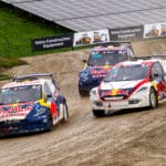La mirada al horizonte del World RX Johan Kristoffersson, Timmy Hansen and Ole Christian Veiby